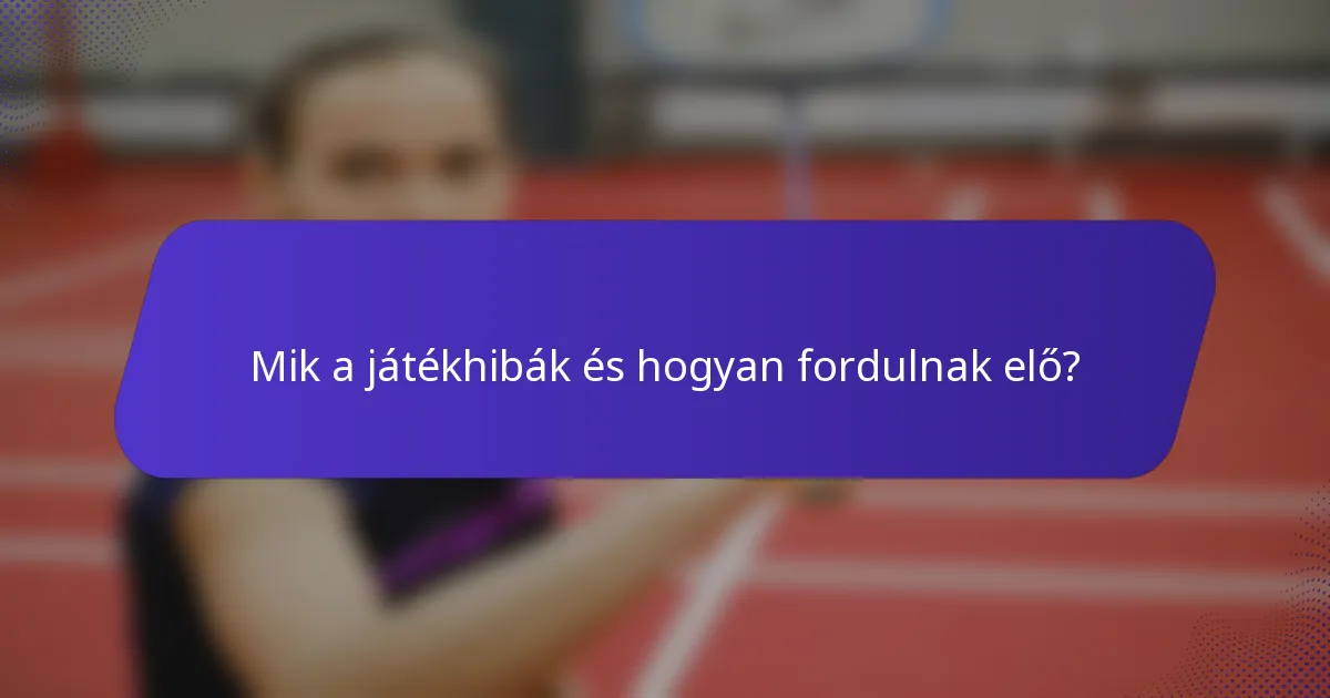 Mik a játékhibák és hogyan fordulnak elő?